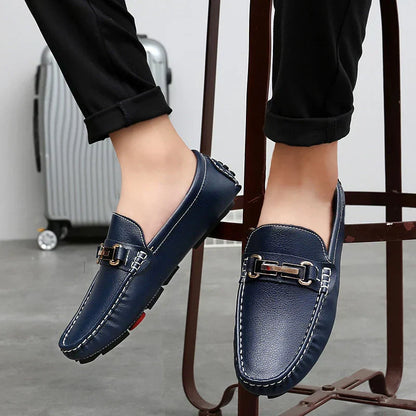 Loafers aus echtem Leder
