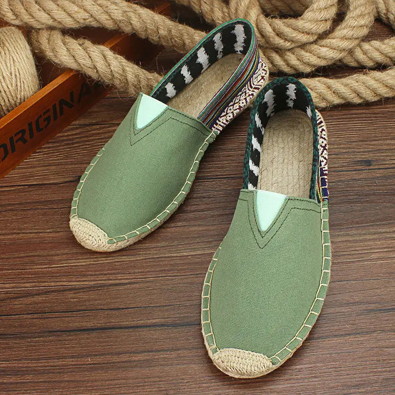 Lässige Espadrilles aus Segeltuch