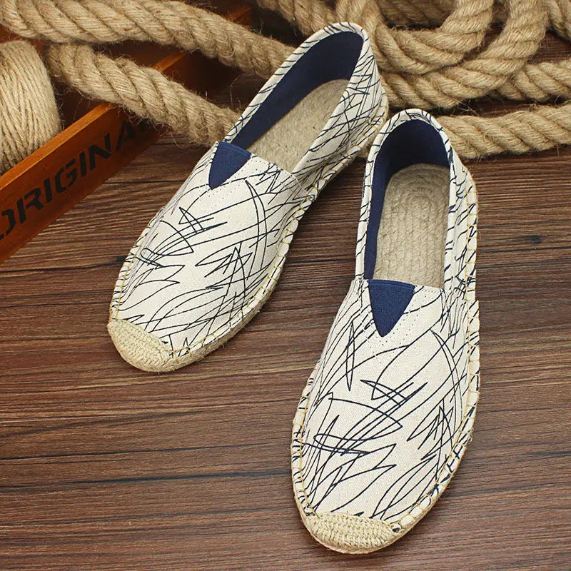Lässige Espadrilles aus Segeltuch
