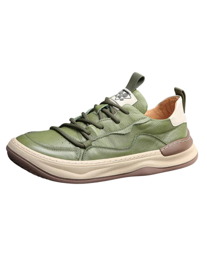 Hochsohlige Lederschuhe