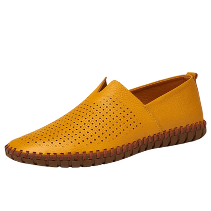 Mykonos Leder-Slipper
