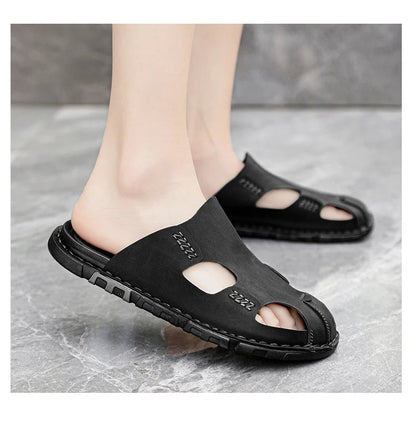 Leder-Sandalen