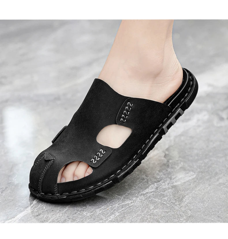 Leder-Sandalen