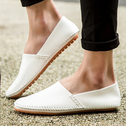 Leichte Leder-Slipper