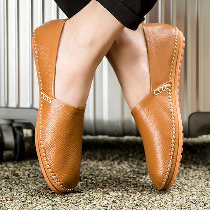 Leichte Leder-Slipper