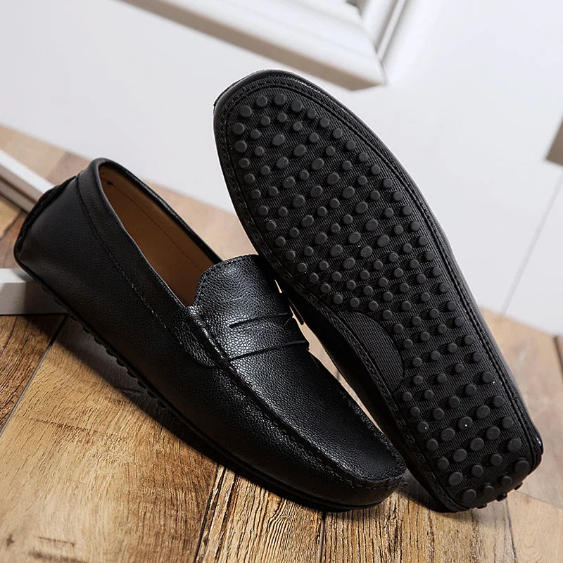 Lässige Sommer-Loafer aus Leder