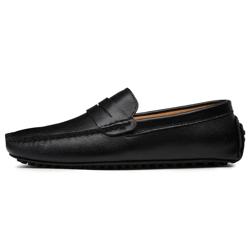Lässige Sommer-Loafer aus Leder