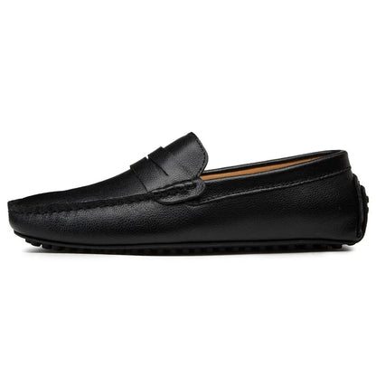 Lässige Sommer-Loafer aus Leder