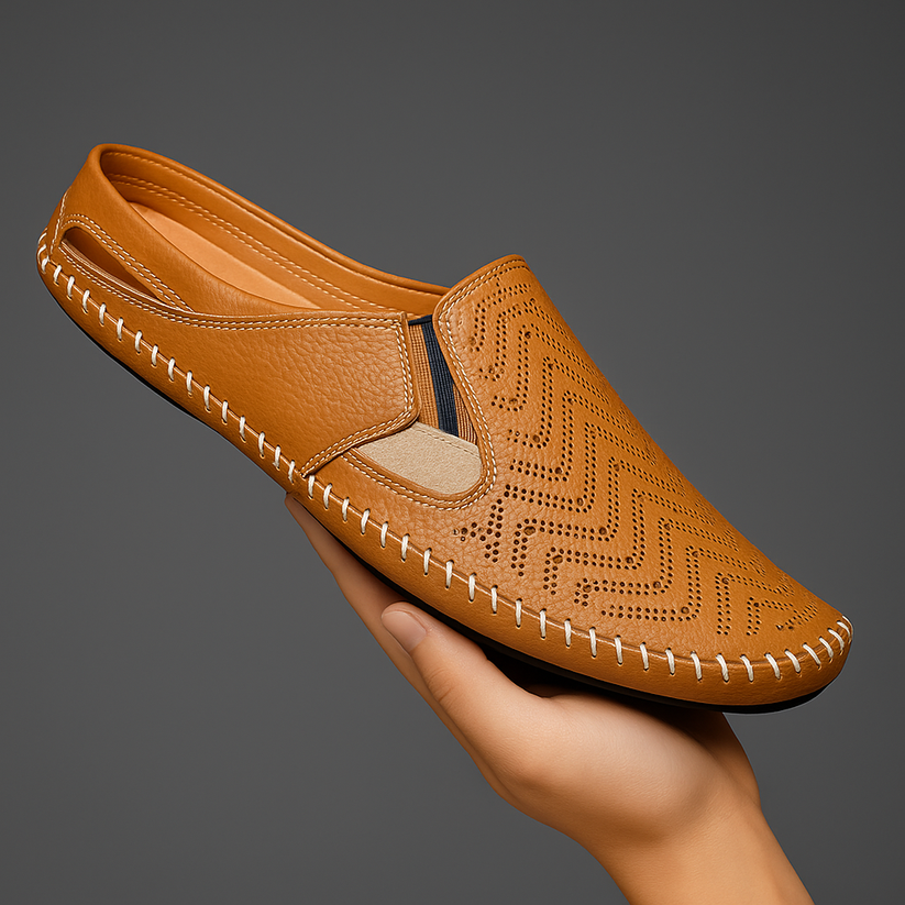 Leder Riemchensandalen