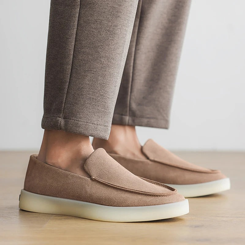 Klassische Business-Loafer aus Wildleder